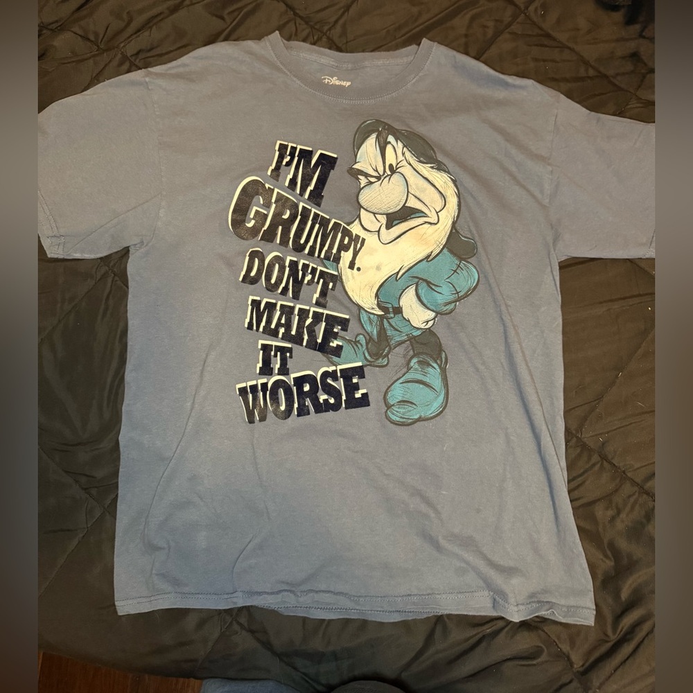 Disney Gray Grumpy Character Tee